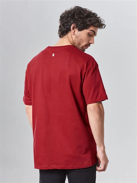 Buy Tss Originals Oversized Red Oversized T Shirts Online