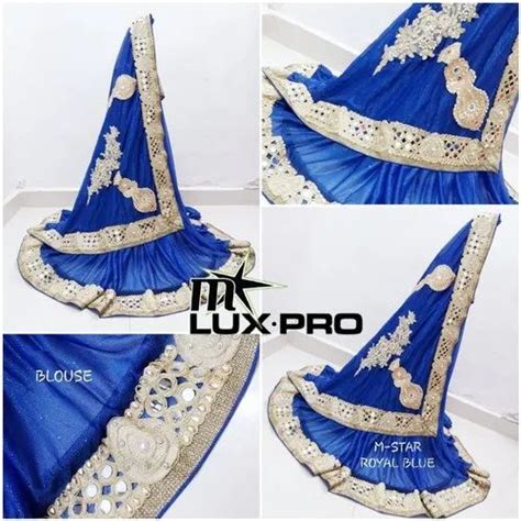 M Star Lux Lycra Designer Saree Party Wear Saree फैंसी साड़ी In Nehru