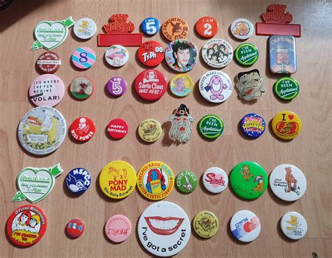 48 Vintage Rare And Collectible Pin Badges Collection Etsy