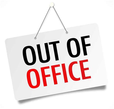 Out Of Office Sign Template Word
