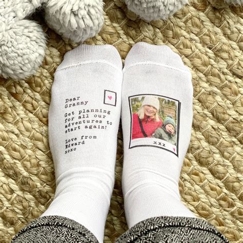 Granny And Me Adventure Photo Socks By Solesmith