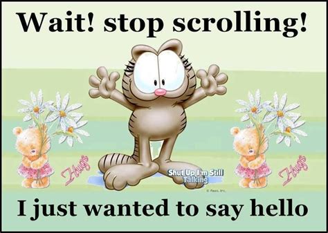Pin By Linda Keith On Garfield At His Best Hello Quotes Say Hello
