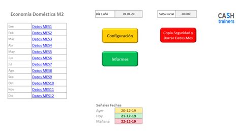 Plantilla Excel Finanzas Personales Versión M2