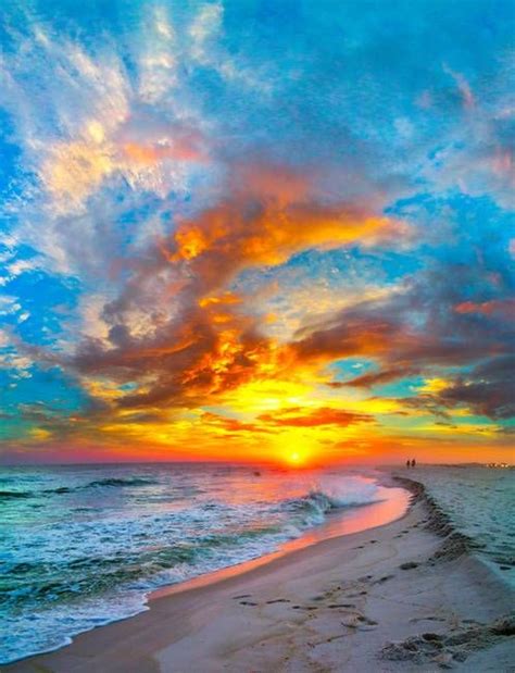 Colorful Ocean Sunset Red Blue Vertical Panorama By Eszra Tanner Sunset Pictures Nature