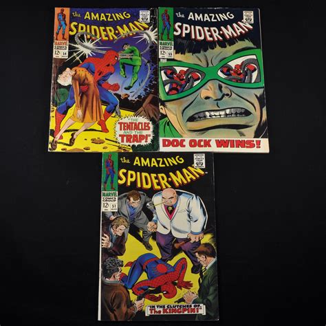 Marvels The Amazing Spiderman 1967 1968 51 54 55 56 And