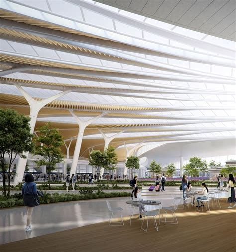 Mad Reveals Design For The New Terminal Of Changchun Airport In Changchun Airport Design