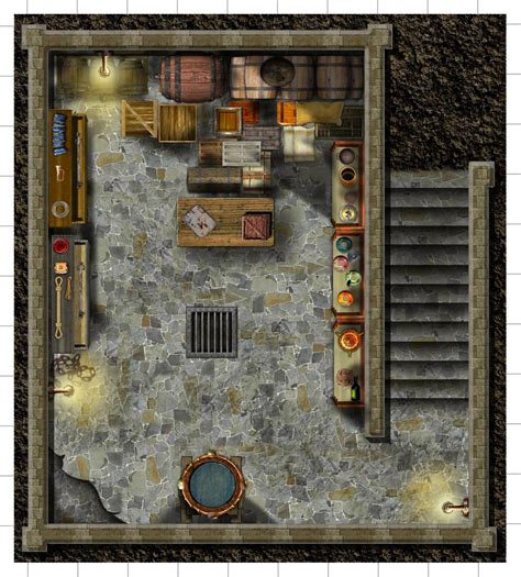 Wounded Warriors Tavern Basement Dungeon Maps Tabletop Rpg Maps