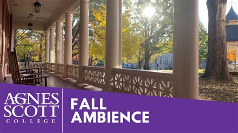 Fall Ambience Agnes Scott College Quad Youtube