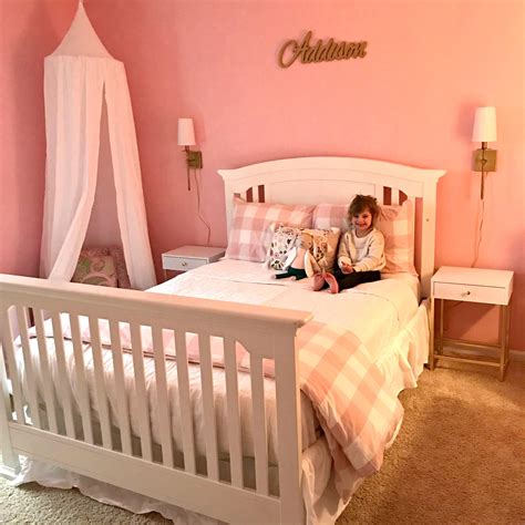 Preppy Pink Little Girls Room — Gathered Living Pink Walls Girls