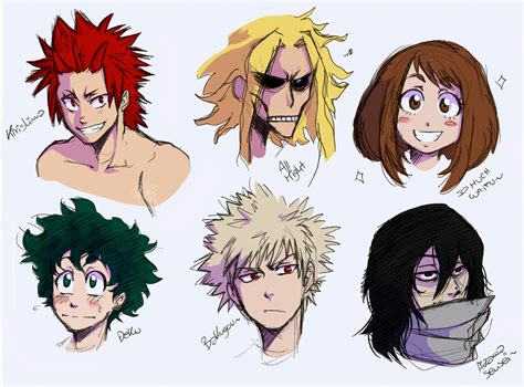 Bnha Characters Doodles By Riikochick On Deviantart