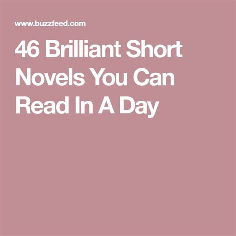 46 brilliant short novels you can read in a day short novels novels reading