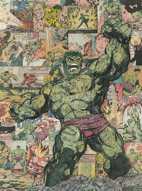 Incredible Hulk Comic Collage By Flukiechic On Deviantart