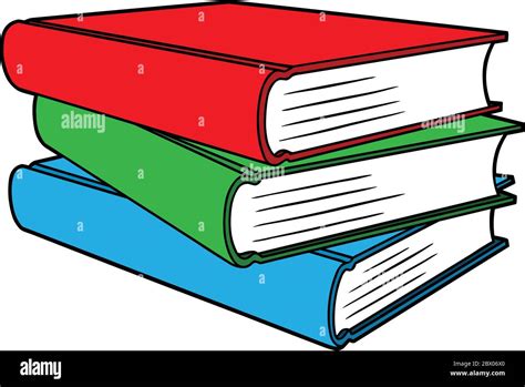 Stack Of Books An Illustration Of A Stack Of Books Stock Vector Image