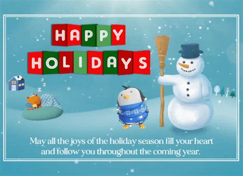 A Happy Holidays Message Card For You Free Happy Holidays Ecards 123