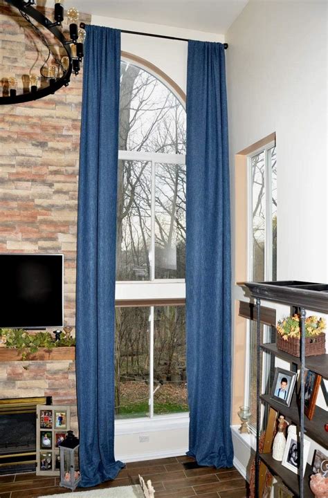 Ikiriska Extra Long Luxury Solid Linen Curtain Custom Made