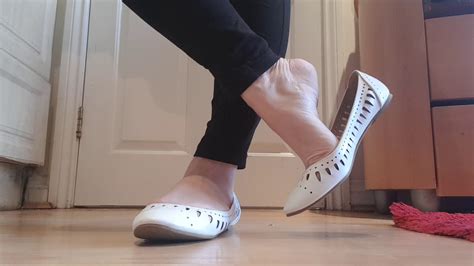White Leather Flats Shoeplay Youtube
