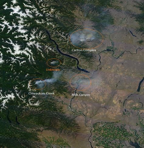 Washington Smoke Information 7162014 Nice Clear Satellite Image Of