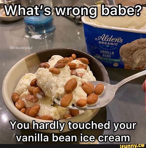 What S Wrong Babe You Hardly Touched Your Vanilla Bean Ice Cream IFunny