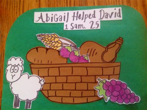 Abigail Helped David Bible Craft By Let Sunday School Kids Sunday