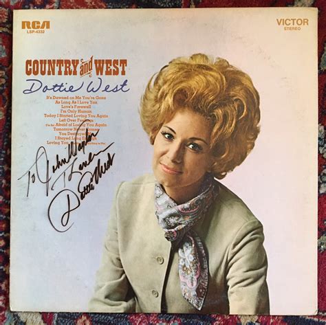 Signed Autographed Dottie West Country And West Vinyl Record Etsy In