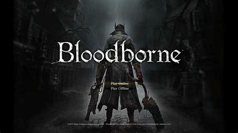 Bloodborne Title Screen Bloodborne Bloodborne Game Dark Souls