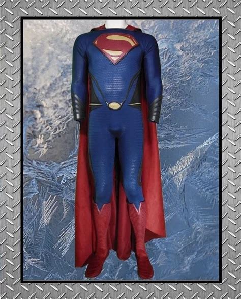 Custom Superman Man Of Steel Costume Comic Con Cosplay Halloween Man
