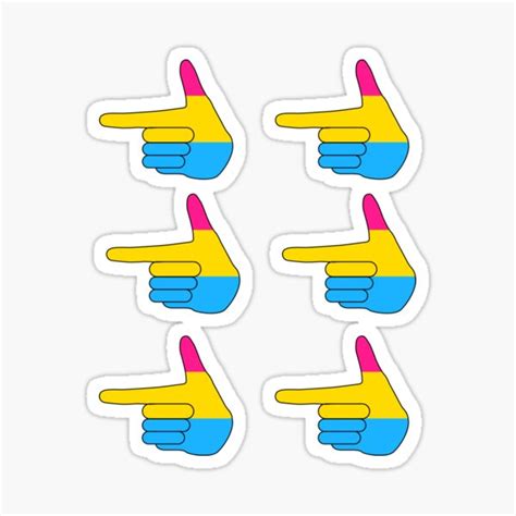 Pansexual Hand Sign From Tiktok Sticker For Sale By Heyitsirish