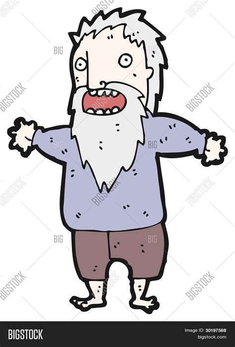Terrified Old Man Image And Photo Free Trial Bigstock