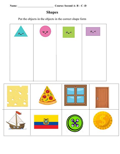 Shapes Online Activity For Second