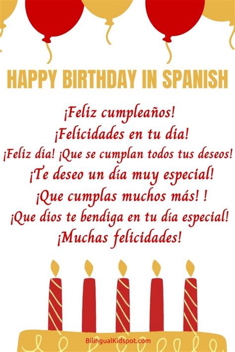 Disfruta de un año más de vida. Happy Birthday Songs in Spanish & Different Ways to Say ...