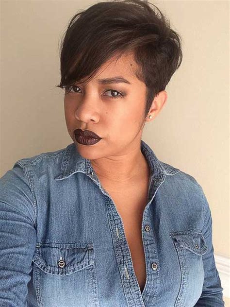 Jennifer hudson's smooth and silky pixie cut shows off her beautiful face. 20 Pixie Cut for Black Women | Short Hairstyles 2017 ...