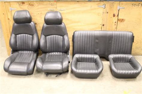 Sell 1993 1997 Firebirdtrans Am Graphite Gray Leather Seats Set Fandr