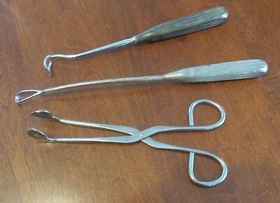Vintage Lot Of Sklar Ob Gyn Obstetrical Instruments Ebay