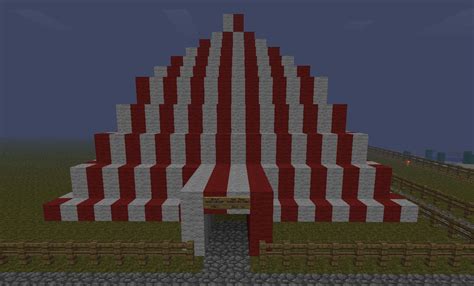 How to build a tent starter house (tutorial. Circus Tent Minecraft Project