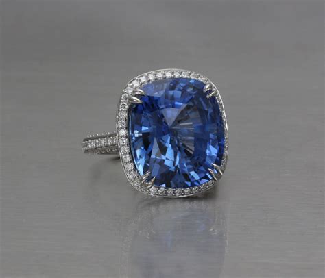 Elongated blue sapphire engagement ring, blue sapphire ring, cushion cut sapphire engagement ring 14k white gold #5737 #6765 #6766 infinityjewelersusa 5 out of 5 stars (2,231) sale price $458.10 $ 458.10 $ 509.00 original price $509.00 (10%. Blue Sapphire Engagement Ring - Jonathan's Fine Jewelers