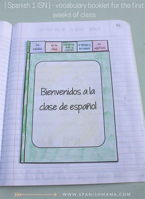 Interactivespanishnotebooksbeginningoftheyear Spanish Lessons For
