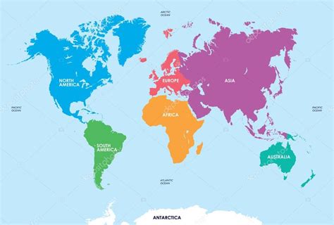 Carte Des Continents Carte