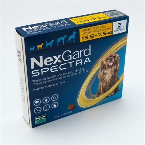 Nexgard Spectra Small Dog 35 75 Kg 6 Pack Spc Pets
