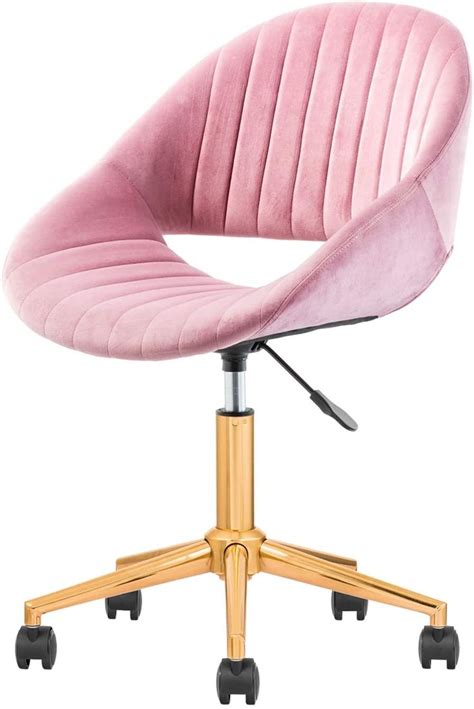 Xizzi Cute Desk Chairadjustable Swivel Office Chair For Girl Velvet