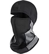 Tagvo Warm Balaclava Full Face Mask Cover With Breathable Mesh Silicone Panel Winter Fleece