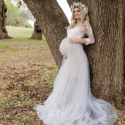 Pregnant Bride Pregnant Wedding Dress Tulle Dress Long Tulle Gown Maxi Dress Maternity