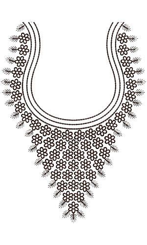Traditional Neck Embroidery Design 15761 Embroidery Designs
