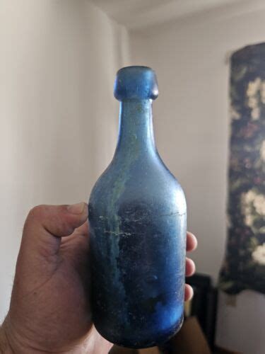 Cobalt Blue Iron Pontil Bottle No Embossing Ebay