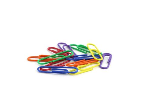 Modest Colored Paper Clips Assorted Colors 33mm 100clipspack