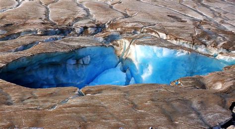 Ice Cave In The Athabasca Glacier Jasper National Park Alberta