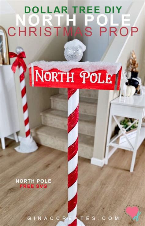 Diy North Pole Christmas Prop Dollar Tree Christmas Props Diy