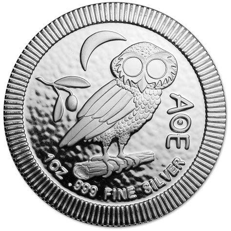 2018 Niue 1 Oz Silver 2 Athenian Owl Stackable Coin Legacy Coins