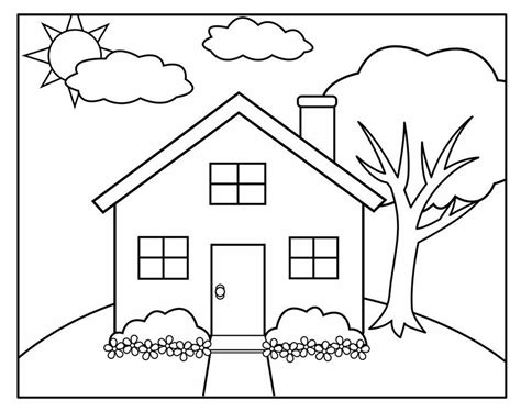 Desenho De Casa Para Colorir Learnbraz