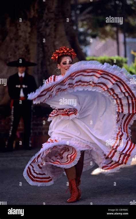 Retro Image Of Mexican Dancer Performs At Historic Olvera Street
