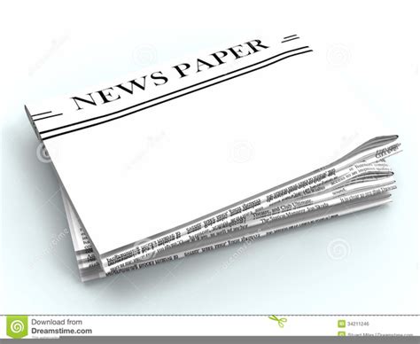 Blank Newspaper Headline Clipart Free Images At Vector